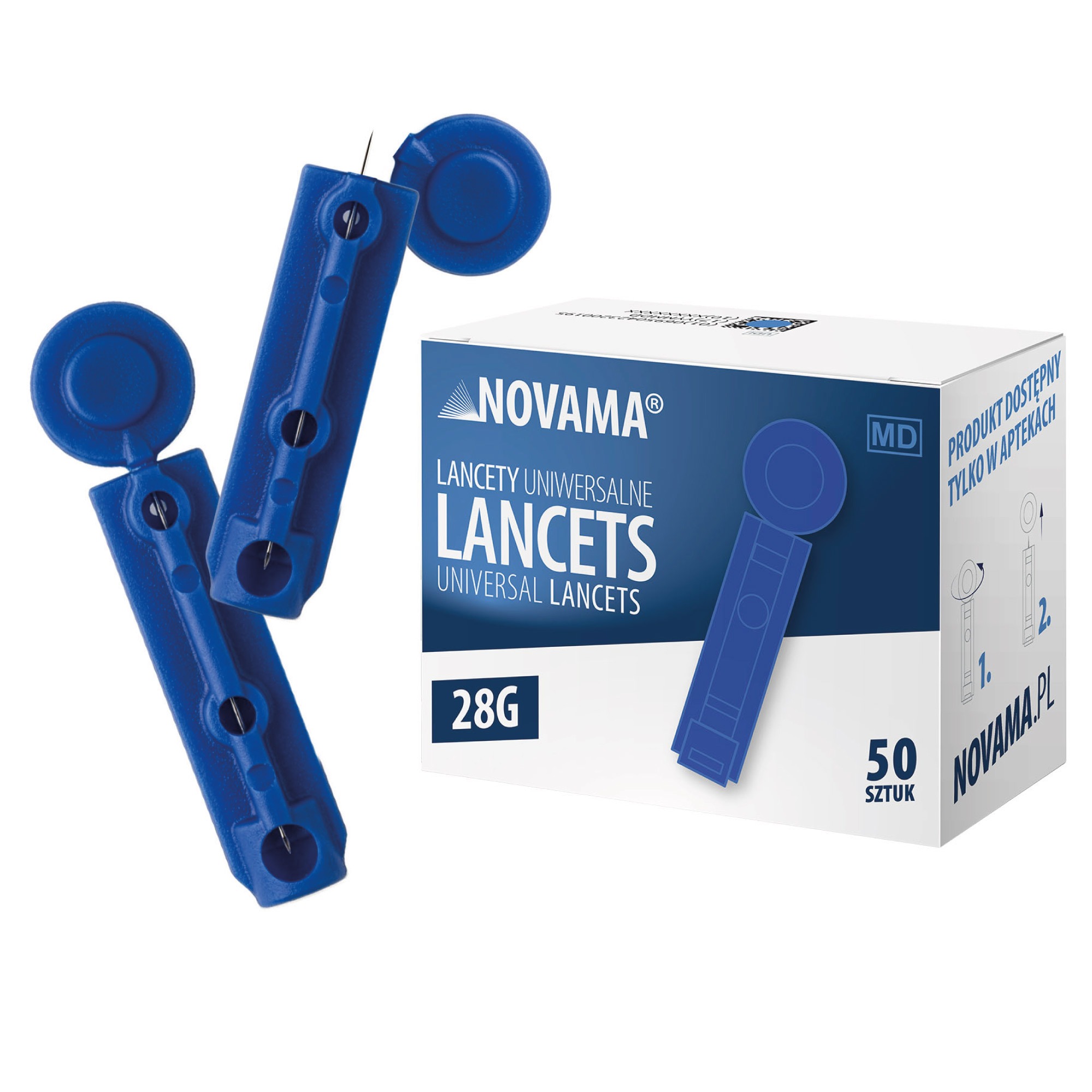 NOVAMA LANCETS Univerzálne jednorazové lancety 50szt