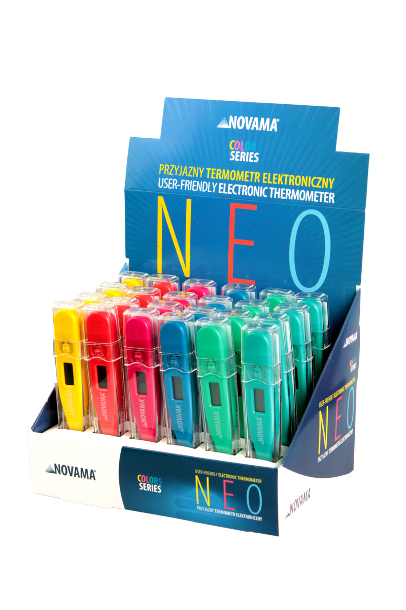 NOVAMA NEO-24 Termometr elektroniczny szybki pomiar, opakowanie zbiorcze, 24 szt.