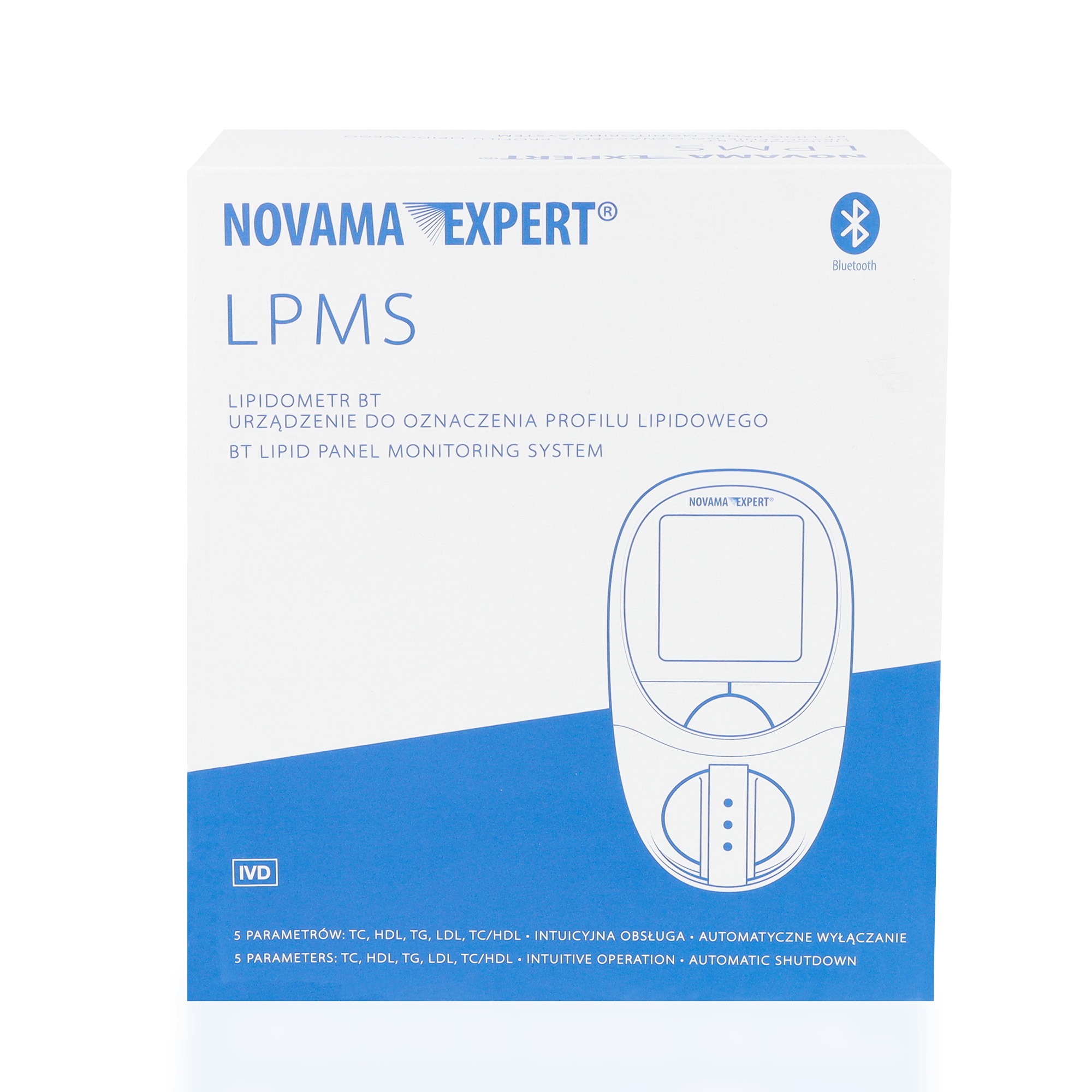 NOVAMA EXPERT LPMS Lipidometr do oznaczania profilu lipidowego TC, HDL, LDL, TG, etui - obrazek 5