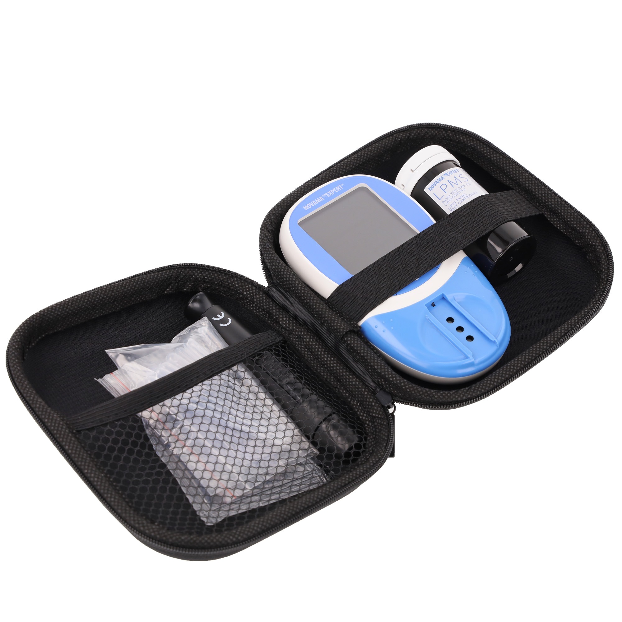NOVAMA EXPERT LPMS Lipidometr do oznaczania profilu lipidowego TC, HDL, LDL, TG, etui - obrazek 3