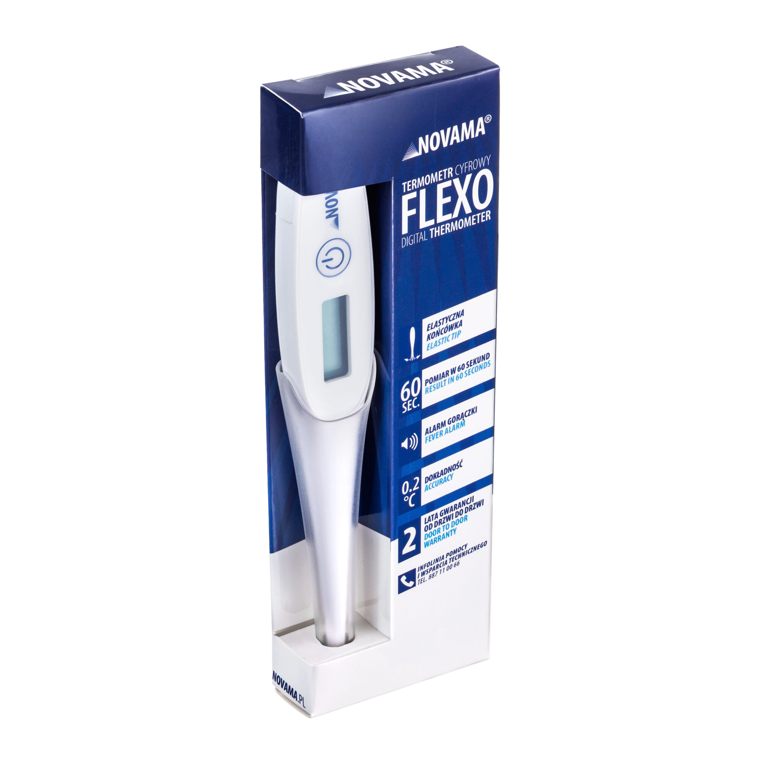 NOVAMA FLEXO Termometr elektroniczny nowej generacji z elastyczną końcówką - obrazek 5