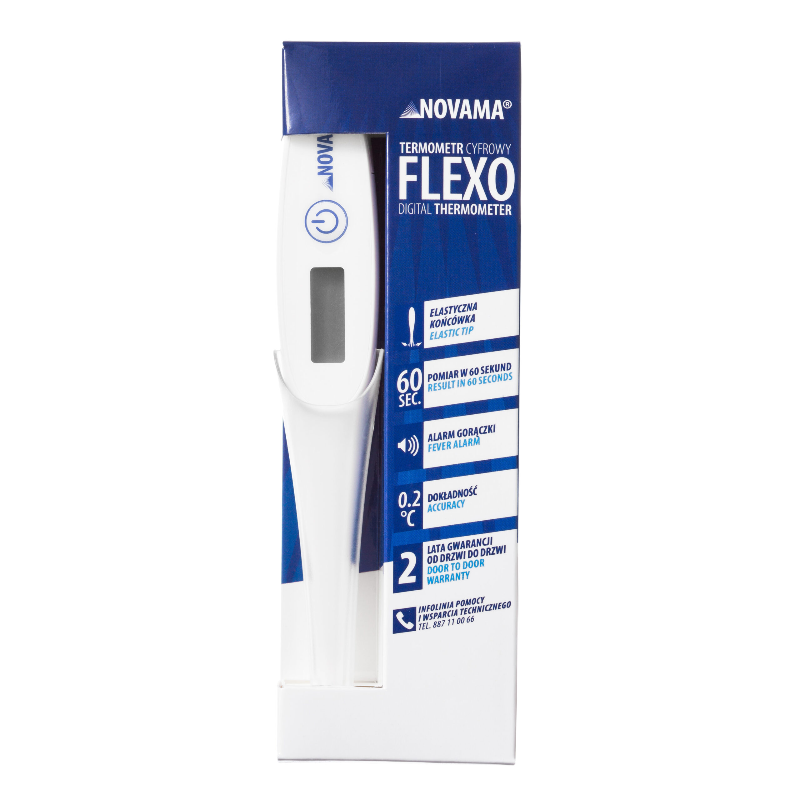 NOVAMA FLEXO Termometr elektroniczny nowej generacji z elastyczną końcówką - obrazek 4