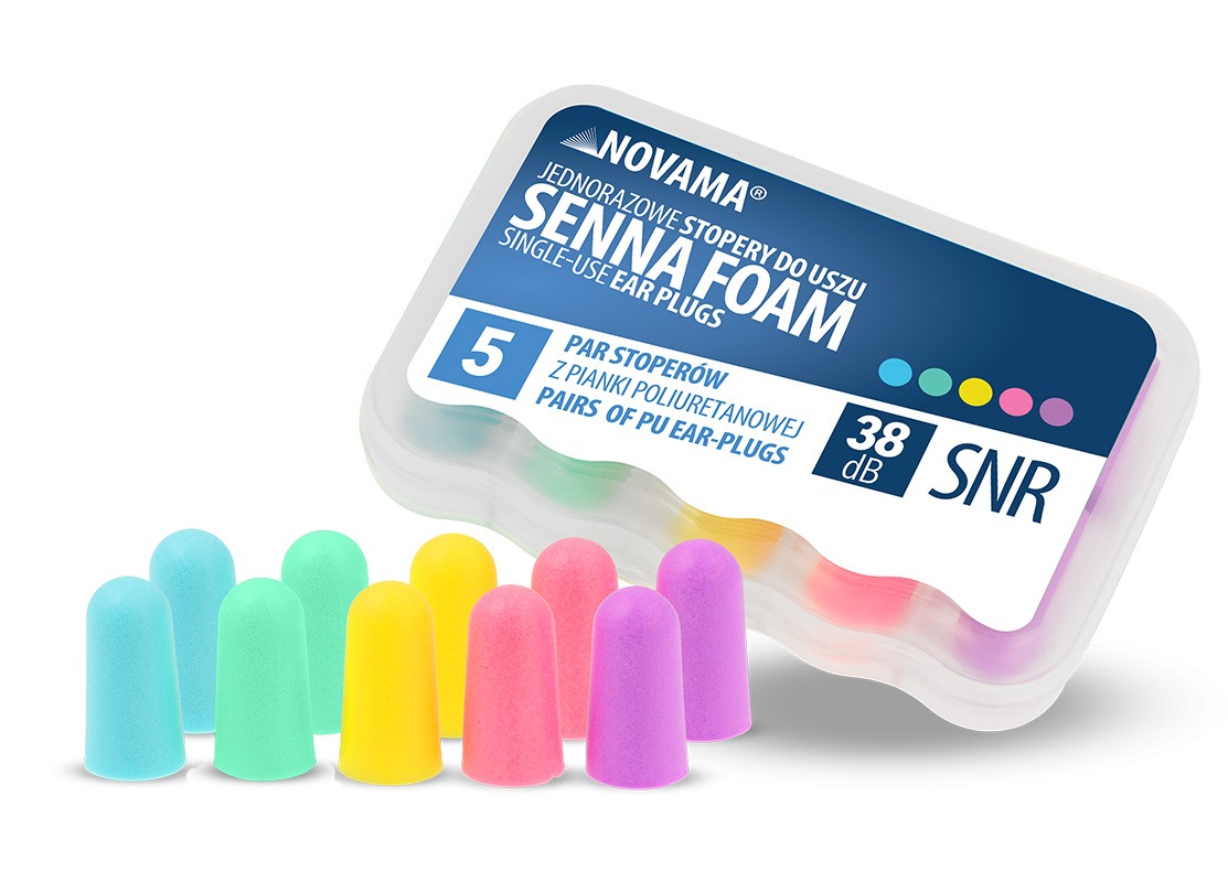 Novama SENNA FOAM piankowe zatyczki do uszu/ 5 par - obrazek 4