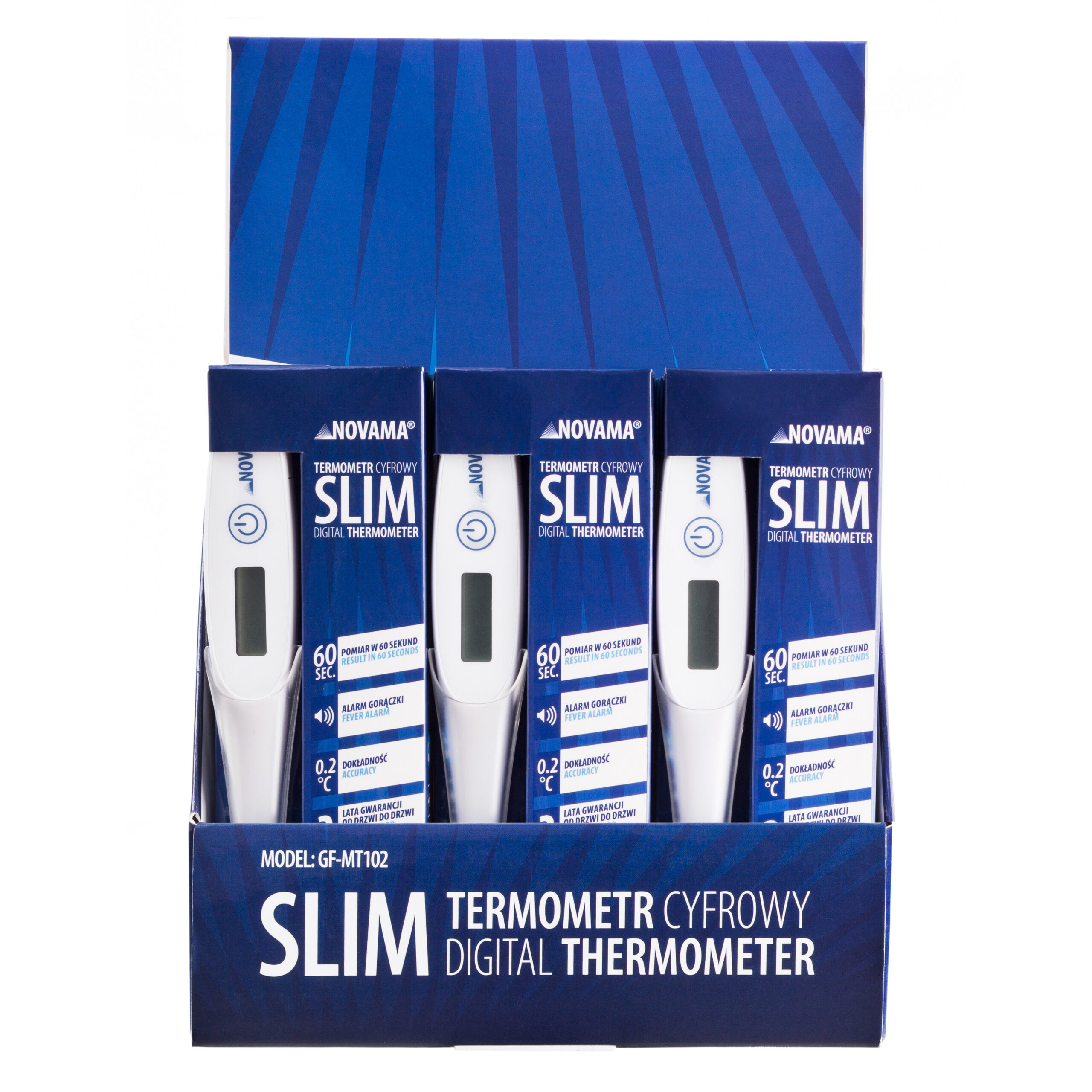 NOVAMA SLIM Termometr elektroniczny nowej generacji z alarmem, termometr piórkowy - obrazek 7